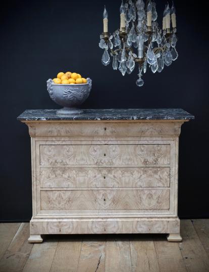 Bleached Louis Philippe 19th Century French Commode